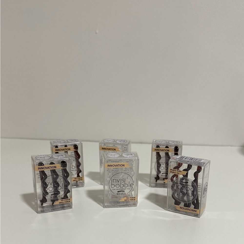 Invisibobble Waver Traceless Strong Hold Hair Clip, 6 boxes with 3 clip each